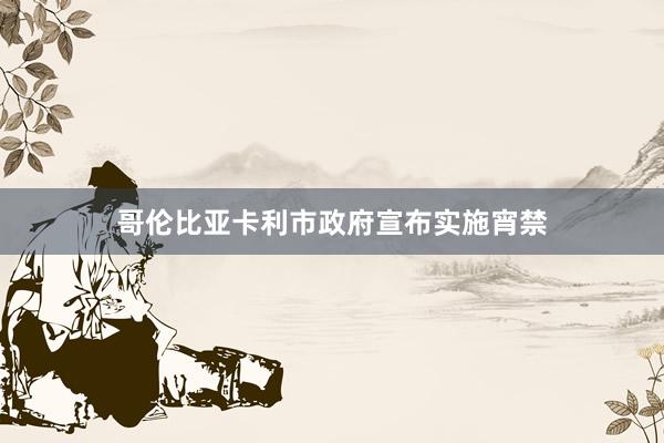 哥伦比亚卡利市政府宣布实施宵禁