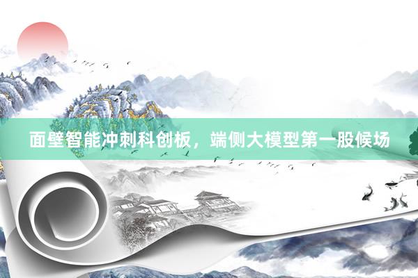 面壁智能冲刺科创板，端侧大模型第一股候场