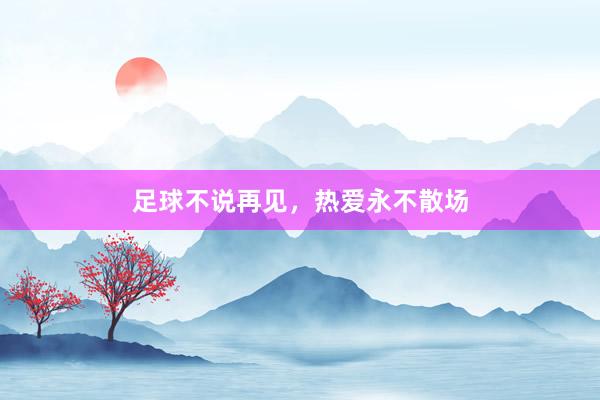 足球不说再见，热爱永不散场