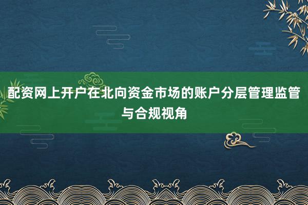 配资网上开户在北向资金市场的账户分层管理监管与合规视角