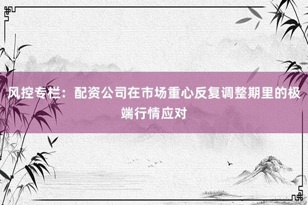 风控专栏：配资公司在市场重心反复调整期里的极端行情应对