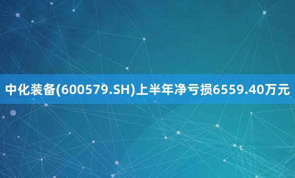 中化装备(600579.SH)上半年净亏损6559.40万元